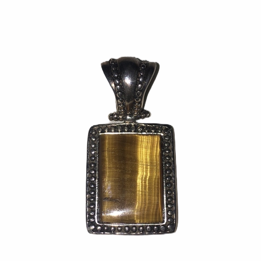 Sterling tigers eye pendant